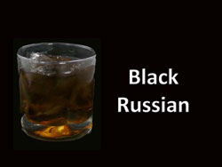 black-russian cocktail drink